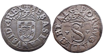 Portugal D. Sebasti&atilde;o I - Vint&eacute;m - Prata - Mbc+ AG: 29.32 Peso 1.73g A: SEBASTIANVS : I : D : G 