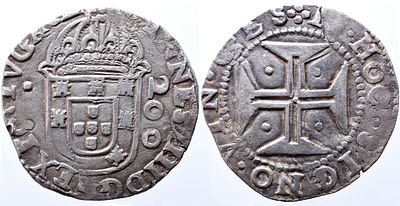 Portugal D. Jo&atilde;o IV - Meio Cruzado - Prata - Bc AG: 85.01 Peso 11.10g A: --ANNES IIII D G REX 