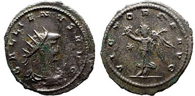 Imperio Romano GALIENUS (253-268). Antoniniano. Antioquia, GALLIENVS AVG Busto de Galieno 