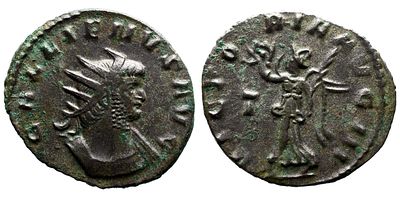 Imperio Romano Moedas Imperiais Romanas GALLIENUS (253-268). Antoniniano. Roma. Obv: GALLIENVS 