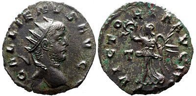 Imperio Romano Moedas Imperiais Romanas GALLIENUS (253-268). Antoniniano. Roma. Obv: GALLIENVS 