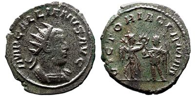 Imperio Romano GALIENUS (253-268). Antoniniano. Antioquia. Obv: IMP GALLIENVS AVG. Busto 