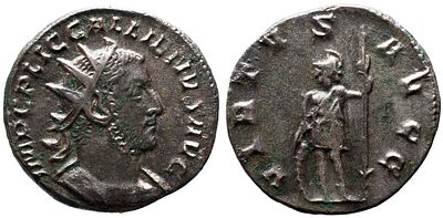 Imperio Romano GALIENUS (253-268). Antoniniano. Roma. Obv: IMP CP LIC GALLIENVS AVG. Busto 
