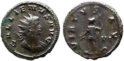 Imperio Romano GALIENUS (253-268). Antoniniano. Roma. Obv: GALLIENVS AVG. Busto retratado e 