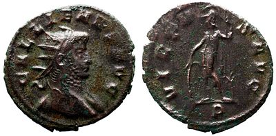 Imperio Romano GALIENUS (253-268). Antoniniano. Mediolano. Obv: GALLIENVS AVG. Busto retratado 