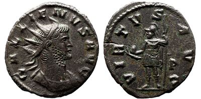 Imperio Romano GALIENUS (253-268). Antoniniano. Roma. Obv: GALLIENVS AVG, cabe&ccedil;a irradiada para 