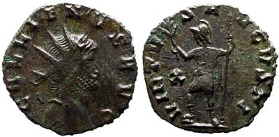 Imperio Romano GALIENUS (253-268). Antoniniano. Roma. GALLIENVS AVG Irradia a cabe&ccedil;a de Galieno 