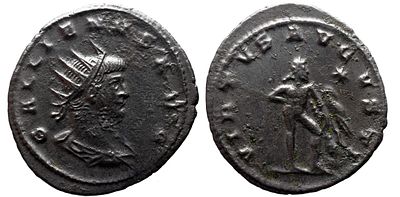 Imperio Romano GALIENUS (253-268). Antoniniano. Antioquia. Obv: GALLIENVS AVG. Busto irradiado 