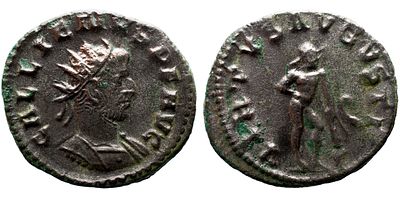 Imperio Romano GALIENUS (253-268). Antoniniano. Antioquia. Obv: GALLIENVS AVG. Busto irradiado 