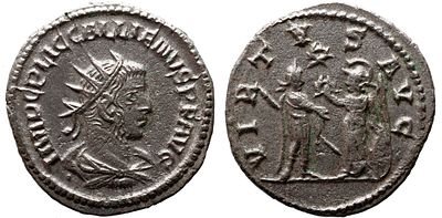 Imperio Romano GALLIENUS. (253-268). Samata. Antoniniano. Obv: IMP CP LIC GALLIENVS PF AVG. 