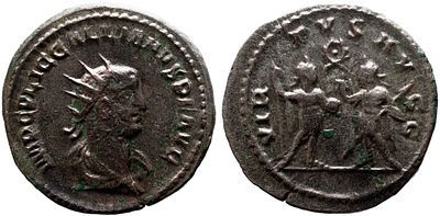 Imperio Romano Moedas Imperiais Romanas GALLIENUS (253-268). Antoniniano. Sam&oacute;sata. Obv: IMP CP 