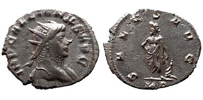 Imperio Romano GALIENUS (253-268). Antoniniano. Mediolano. Obv: IMP GALLIENVS AVG. Busto 