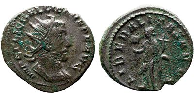 Imperio Romano GALIENUS (253-268). Antoniniano. Antioquia. Obv: IMP GALLIENVS PF AVG. Busto 