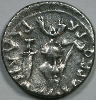 Roman Imperial Augustus AR Denarius. Emerita, 25-23 BC. P. Carisius, legatus pro praetore. IMP 