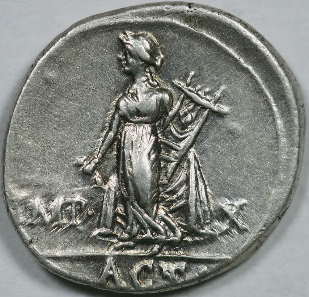 ROMAN IMPERIAL 
Augustus AR Denarius. Lugdunum, 15 BC. AVGVSTVS DIVI•F, bare head to right / 