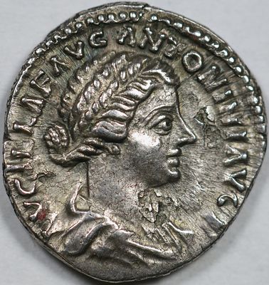 Roman Imperial Lucilla (daughter of M. Aurelius) AR Denarius. Rome, AD 161-162. LVCILLAE AVG 