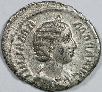 Roman ImperialJulia Mamaea (mother of S. Alexander) AR Denarius. Rome, AD 222-235. IVLIA MAMAEA 