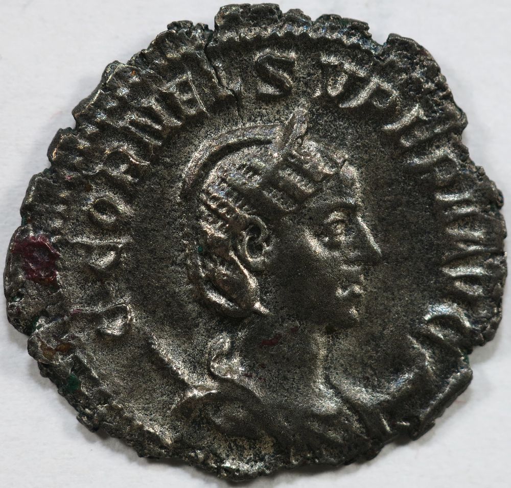 Roman Imperial 
Cornelia Supera. Augusta, AD 253. AR Antoninianus. Rome mint. Struck under 