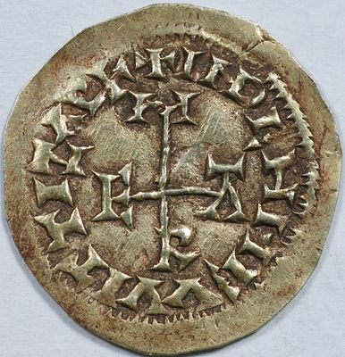 Visigothic CoinsEgica and Witiza (698-702). Tremissis. Em&eacute;rita (M&eacute;rida). Anv.: INDN N EGICA P+ 