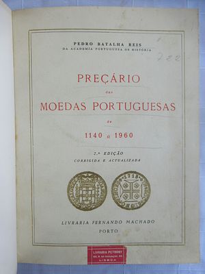 Price list of Portuguese coins from 1140-1960. Price Guide of Portuguese Coins from 1140-1960 