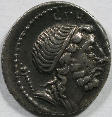 Roman Republic Cn. Cornelius P. f. Lentulus Marcellinus, Quaestor. 76-75 BC. AR Denarius , 3,27 