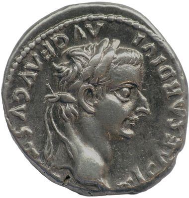 Roman Imperial Tiberius AR Denarius Lugdunum, 14-37 AD RIC 30; RSC 16a, BMC 48. MBC+