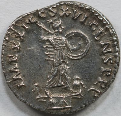 Roman Imperial Domitian. AD 81-96. AR Denarius , 3.22 g. Rome mint. Struck AD 93-94. Laureate 