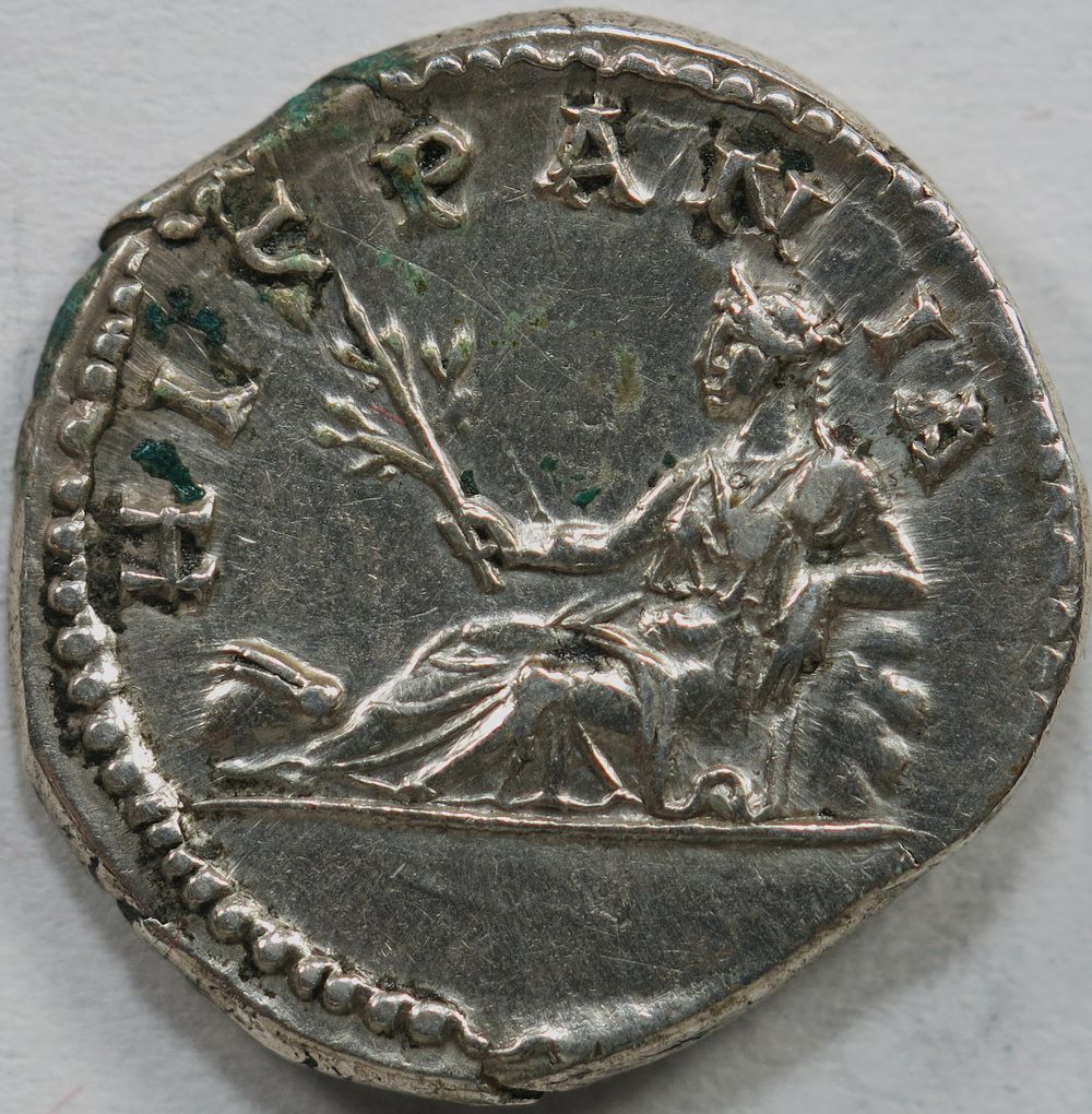 Roman Imperial Hadrian AR Denarius. 3,31g Rome, AD 130-133. HADRIANVS AVG COS III P P, laureate 
