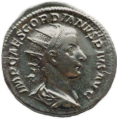 Roman Imperial Gordian III AR Antoninianus. 4,57g Rome, January-March AD 240. IMP CAES M ANT 