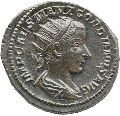 Roman Imperial Gordian III AR Antoninianus. 4,51g Rome, January-March AD 240. IMP CAES M ANT 