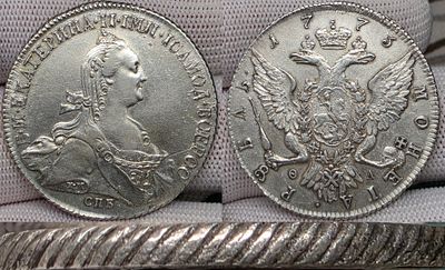 1 рубль 1773 год Спб ТИ ФЛ.