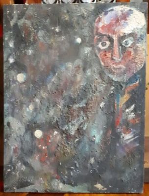 אליסף ברסוק - ציור ישן שמן על בד 37x50 ס"מ