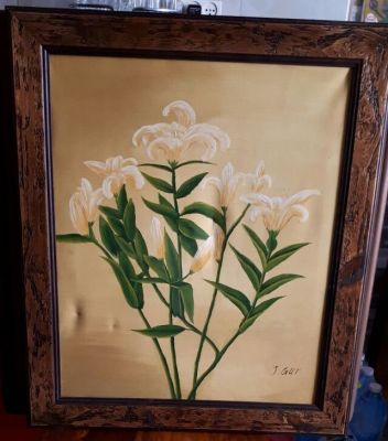 אמן לא מזוהה - ציור שמן על בד 25x40 ס"מ