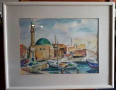 נ. גלבוע - אקוורל 40x58 ס"מ