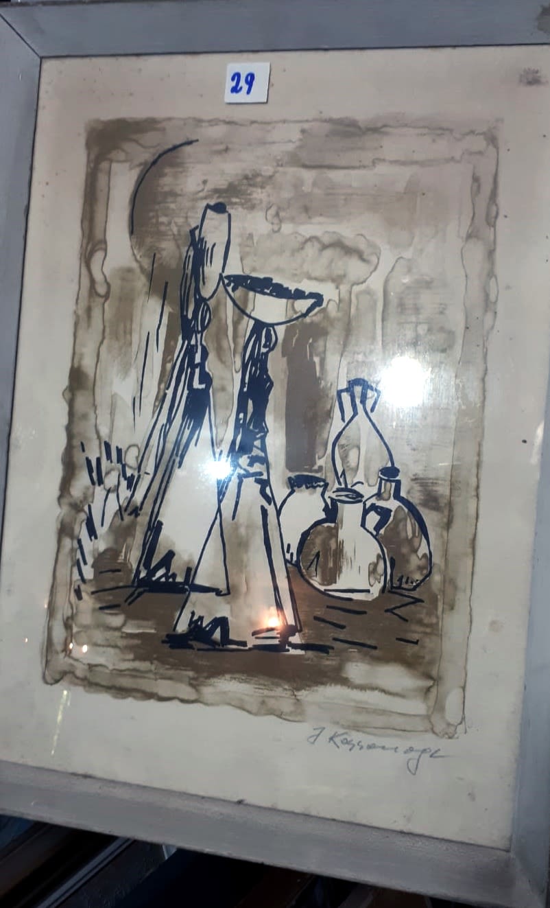 יוסף קוסונוגי - 29. ליטו מקור חתומה ביד האומן יוסף קוסונוגי 32X44