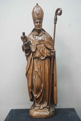 Bishop in oak, 17th H97