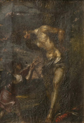 ESCUELA ESPAÑOLA, Fns. S. XVII - Medidas: 27,5 x 19,5 cm Técnica: Óleo sobre lienzo