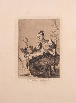 FRANCISCO DE GOYA (Fuendetodos, Zaragoza, 1746 - Burdeos, Francia, 1828) - Hilan delgado. Pertenece 