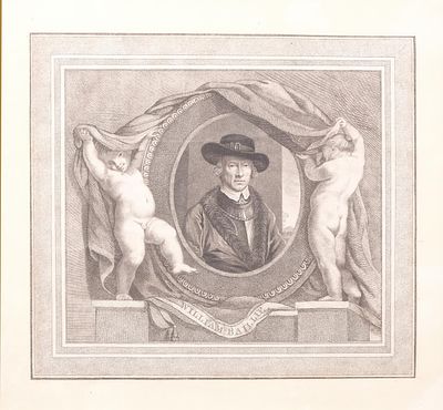 ESCUELA INGLESA, Fns. S. XVIII - Ppio. S. XIX - Retrato del Captain William Baillie. Grabado por el 