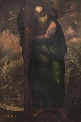 ESCUELA ESPA&Ntilde;OLA S. XVII - San Felipe. Medidas: 137 x 95 cm Tipo de objeto: Pintura antigua y 