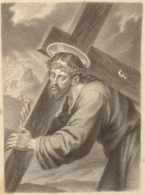 ATRIBUIDO A VICENTE L&Oacute;PEZ PORTA&Ntilde;A (Madrid, 1772 - 1850) - "Jes&uacute;s camino del monte 