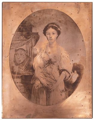 ESCUELA FRANCESA, Fns. S. XIX - La Cruche cass&eacute;e. Realizada por Braun Clement &amp; Cie 