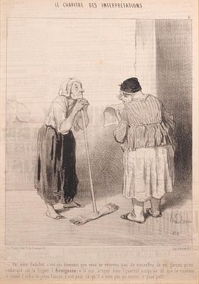 DAUMIER HONOR&Eacute; (Marsella, 1808 - Valmondois, 1879) - El cap&iacute;tulo de las interpretaciones. Fir 