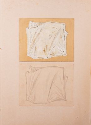 ז'אק מורי קתמור (1938-2001), שלוש עבודות. 1. ללא כותרת, 1973. טכניקה מעורבת על נייר. חתום 