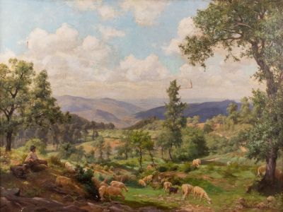 Thomas Frederick Mason SHEARD (1866-1921). תומאס פרדריק מייסון שארד (1866-1921), רועה צאן, 1908 