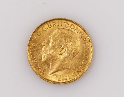 מטבע סוברין אנגלי, זהב 22K, שנת 1926. משקל: 7.99 גרם.