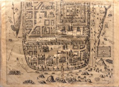 מפת ירושלים, סוף המאה ה-16. מפת ירושלים Iervsalem, et Suburbia Eius [ירושלים ופרבריה], מאת 