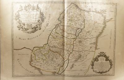 מפת ארץ ישראל, 1709. מפה של ארץ ישראל מן ים המלח צפונה, Iudaea seu Terra Sancta quae Hebraeorum 