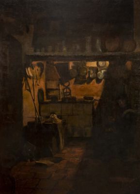 מיוחס לארתור סגל (Arthur Segal, 1875-1944). מיוחס ל-ארתור סגל (Arthur Segal, 1875-1944), פנים 