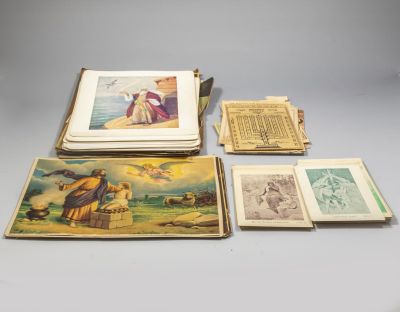 גלויות ומסמכים, יהדות הודו. לוט גלויות, הדפסים ופרטי נייר שונים, הקהילה היהודית בהודו. כולל 